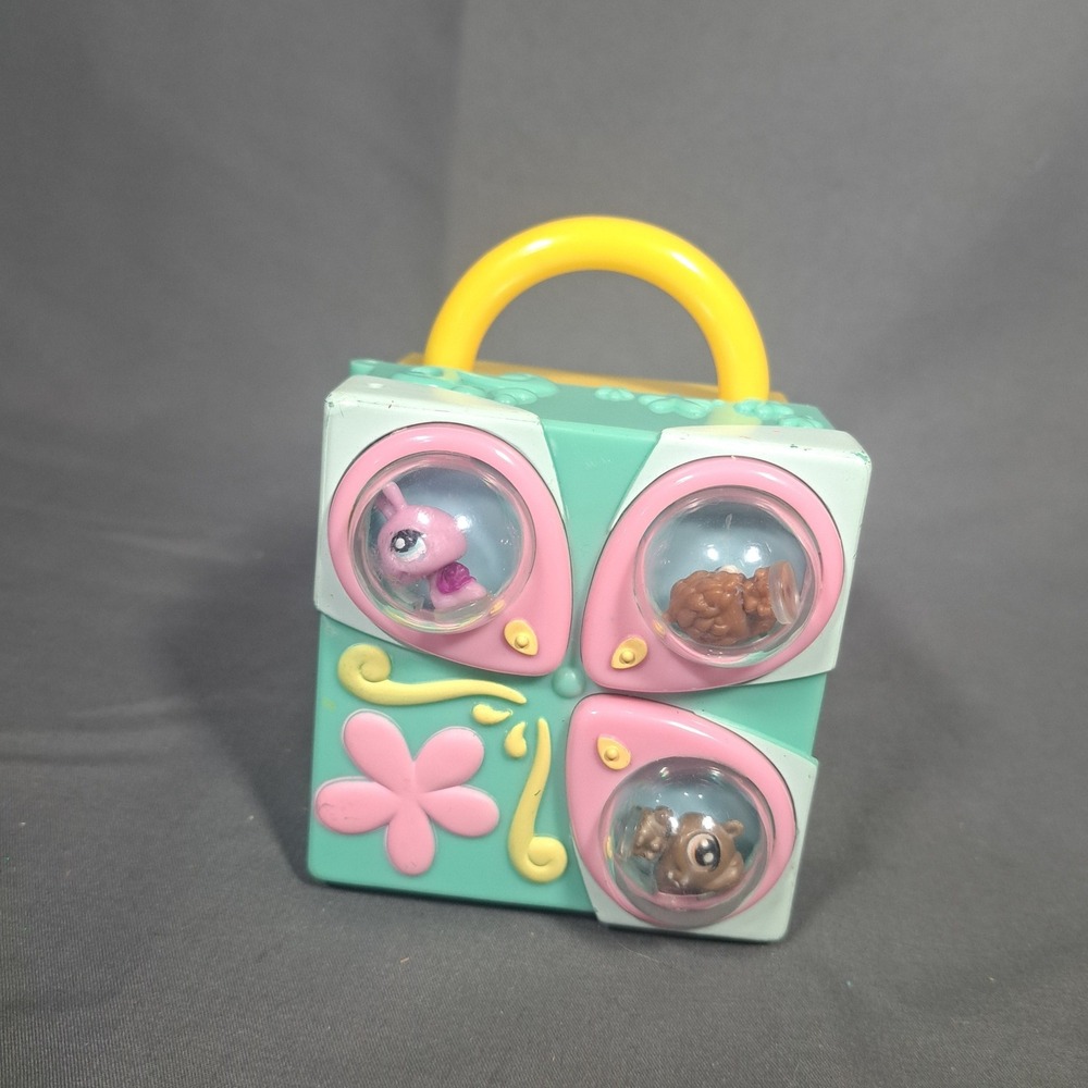 LPS Littlest Pet Shop Teeniest Tiniest Pet Shop Bunny Set Pop Up Compact Playset